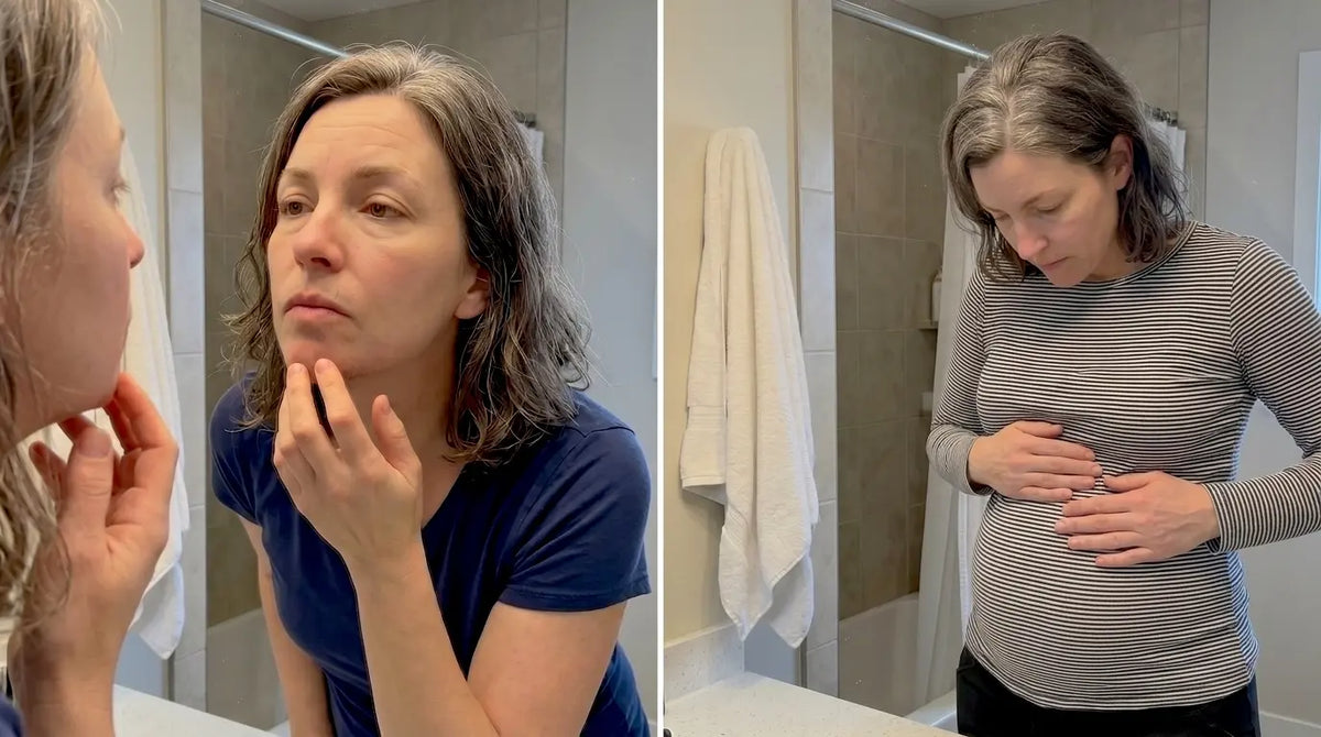 Une femme d'une cinquantaine d'années, naturelle, en plan buste